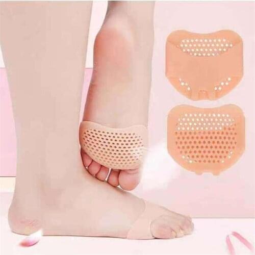 Women High Heels Corrective Insoles Honeycomb Front Palm Pad Cushioning Silicone Pads Breathable Code Sole Of His Foot Pad