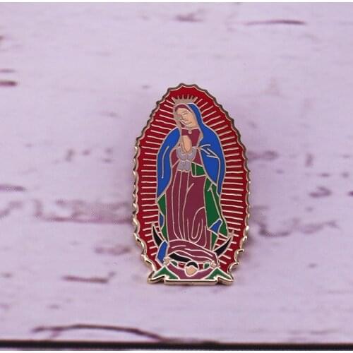 Our Lady of Guadalupe pin Badge holy religious badge Catholic gift