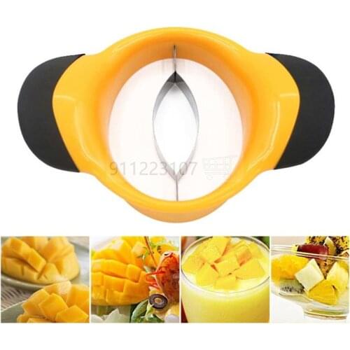 1pc Creative Stainless Steel Mango Cut Kitchen Mango Splitter Fruit Peach Slicer Cutter Kitchen Stuff Kitchen Gadget Accessories