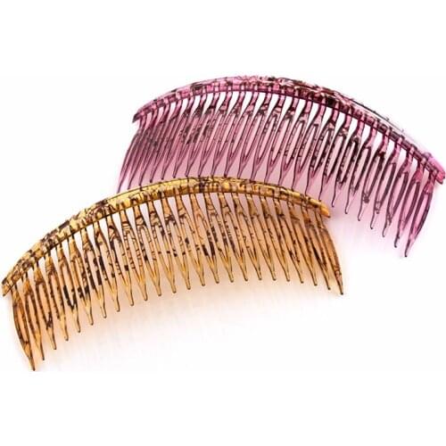 1Pcs Practical Plastic Women Accessories Hair Clip Clamp Styling Tools 5.5 Inches Durable 24 Teeth Girls Solid Hair Comb
