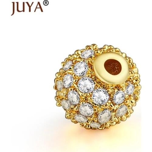 10 piece/lot 5mm Disco Round Ball Zircon Crystal Rhinestones Loose Spacer Charm Beads for Hand Made DIY Jewelry Making Wholesale