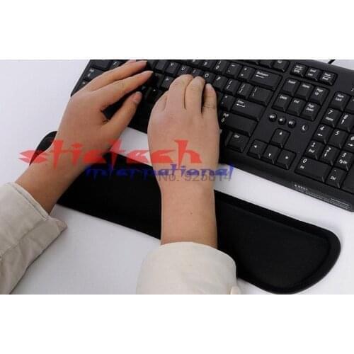 By dhl or ems 20 pieces Black Support Comfort Gel Wrist Rest Pad for PC Keyboard Raised Platform Hands
