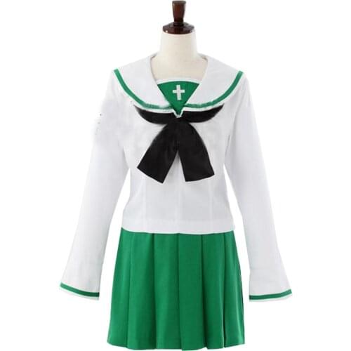 2021 Girls und Panzer Oarai Girls High School Sailor School Uniform Anime Cosplay Costume