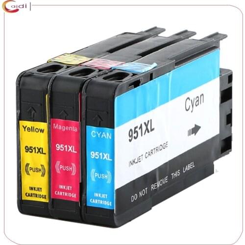3Pack( cyan, magenta, yellow) Compatible Ink Cartridge for HP 950XL 951XL Officejet Pro 8610 8630 8640 8860 8100 Printer