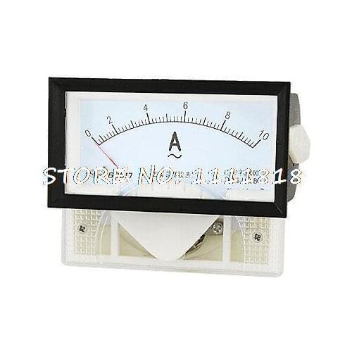 AC 10A Analog AMP Current Gauge Mount Panel Amperemeter