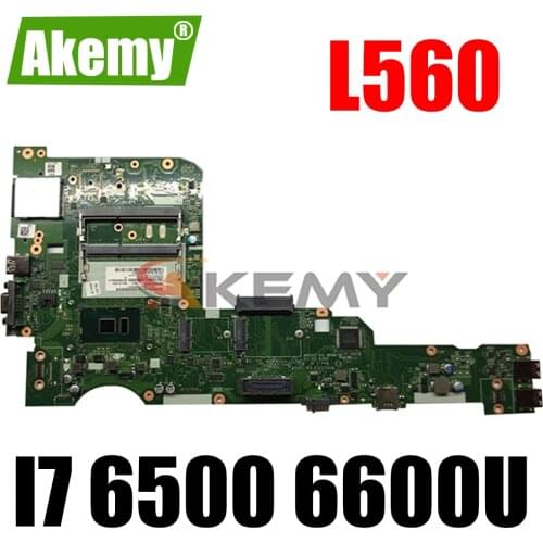 Akemy For Lenovo ThinkPad L560 Notebook Motherboard AILL1/L2 LA-C421P CPU I 7 6500 6600U DDR3 100% Test OK