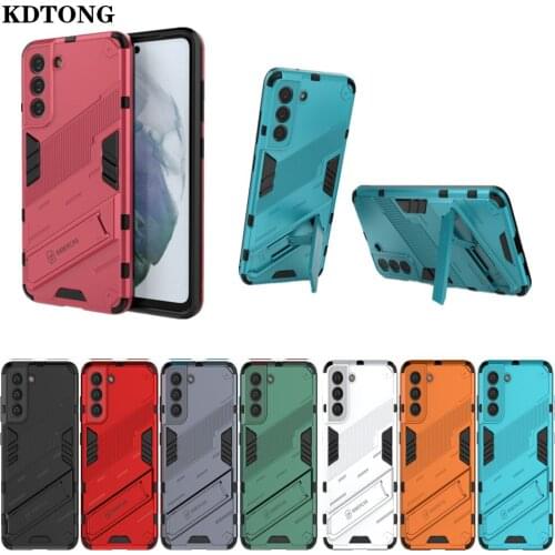 Armor Phone Case for Samsung Galaxy S21 FE Ultra Plus M51 M31 A02 EU Magnetic Hidden Bracket Heavy Duty Protection Classic Cover