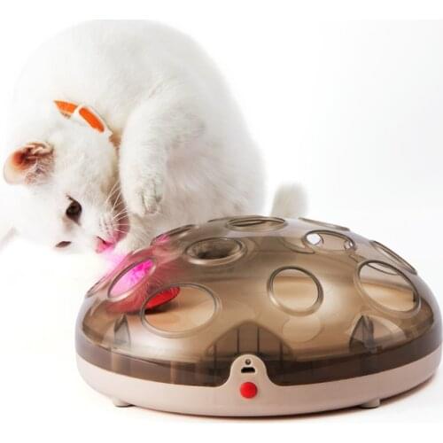 Automatic Jumping Interactive Chasing Teaser Cat Toys New Design Electronic Cat Toy with Magnetic Levitation Feather