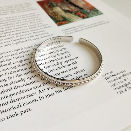 925 Sterling Silver Bangle for Women Adjustable Wristband Pulseira Femme Wedding Jewelry Party Gifts Silver Bead Charm Bracelets