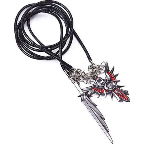 Bsarai The Radiant Dawn Iron Solari Leona Sword and Shield Zinc Alloy Lovers Couples Necklace