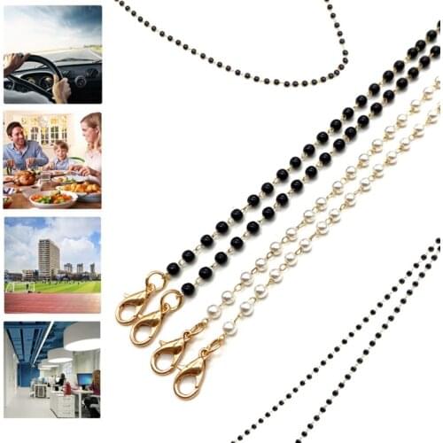 1PC Necklace Face Mask Lanyard Mask Glasses Holder Metal Mask Chain Mask Hanging RopeAdjustable Mask Hooks Glasses Organizer