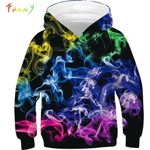 Space Galaxy Hoodies Kids 3D Print Teen Boys Girls Hooded Sweatshirt for 10 11 12 Years Long Sleeve Children Hoodie Pullovers