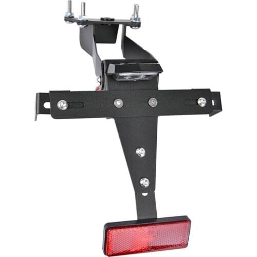 For Yamaha MT10 FZ10 2016 2017 2018 2019 MT-10 FZ-10 Motorcycle Adjustable License Number Plate Frame Holder Bracket LED light