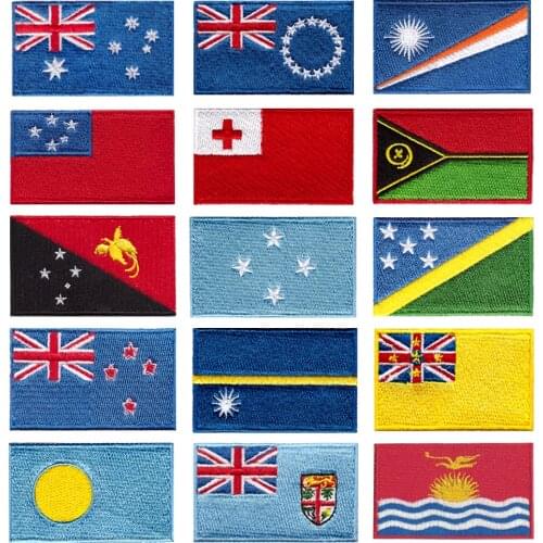More than 200 countries patch batch embroidery flag, good quality low prices can accept customization
