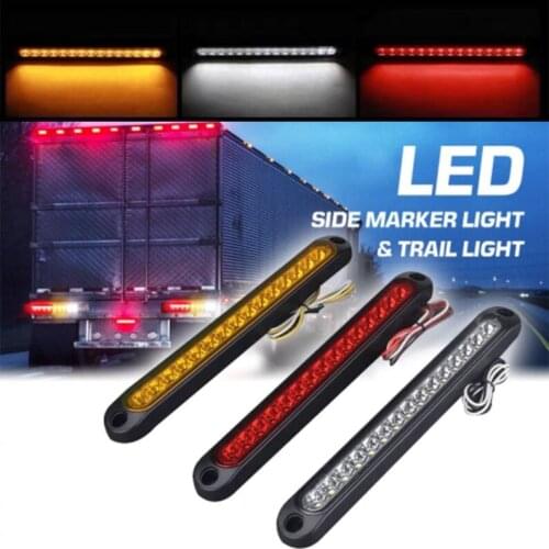 Truck Trailer Tail Light Bar Replacement Signal Lights 15 LED Clearance Light Bar for Safety Driving at Night