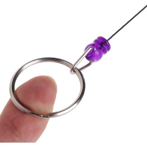 Fly Fishing Tool Zinger Retractor Retractable Reel Holder Key Chain Nylon Cord