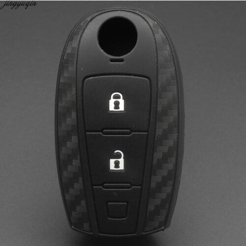 Jinyuqin Silicone Car Remote Key Fob Shell Cover Case For Suzuki Vitara Swift Ignis Kizashi SX4 Baleno Ertiga 2016 2017 2018