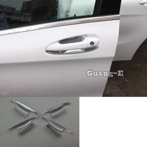Car Body Cover Detector Trim ABS Chrome External Door Bowl Sticker Frame Armrest For Mercedes Benz GLA 2015 2016 2017 2018 2019