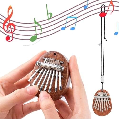8 Key Mini Kalimba Thumb Piano High Quality Wood Exquisite Finger Thumb Piano Marimba Musical Instrument Accessory New Year Gift