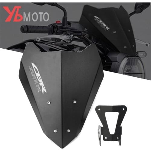 Motorcycle Aluminum Wind Deflectors Shield Screen Protector Windshield FOR HONDA CBR650R CBR 650R CB650R cb650R 2019 2020