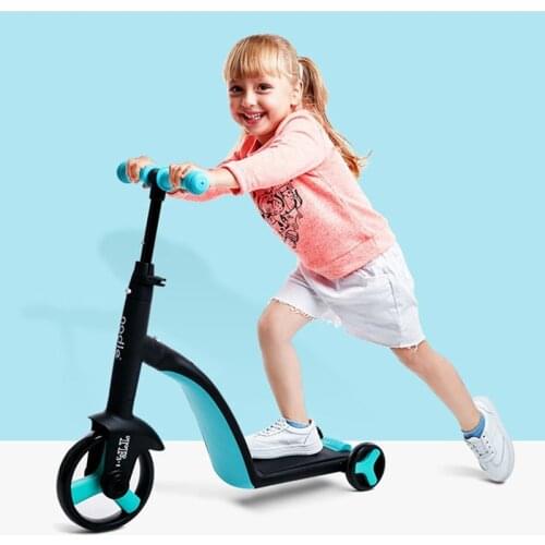 Can ride a baby scooterThree-in-one childrens scooter 1-2-3-6 years old Baby yo-yo slipper can sit and ride