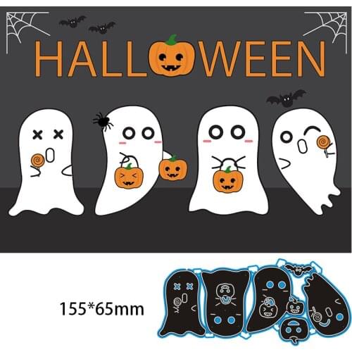 155*65mm HALLOWEEN New Metal Cutting Dies for decor card DIY Scrapbooking stencil Paper Album template Dies