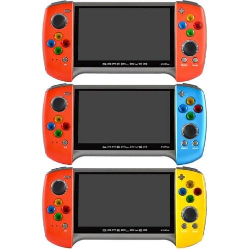 NEW X19PLUS Retro Game Handheld Console 5.1-inch HD Screen Hand-held Gaming Player For Gift 5V/1A Portable Mini Game Player