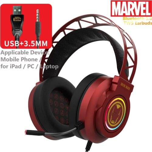 Genuine Authorized Marvel 7.1 Channel Headphone Perofessional Competitive Headset for iPad Android Phone