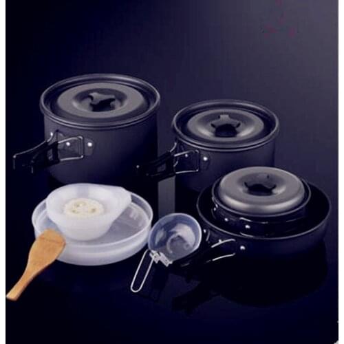Cookware outdoor products dinnerware set for 1-5 person camping cookware stoves portable lunch box ty125