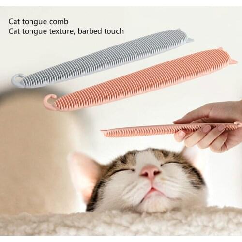 Pet supplies. Cat ear tail comb, cat tongue comb, cat hair removal clean up to float