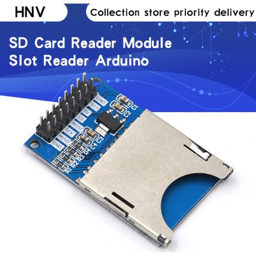 1PCS Hot Sale Reading and Writing Module SD Card Module Slot Socket Reader ARM MCU for arduino DIY Starter Kit