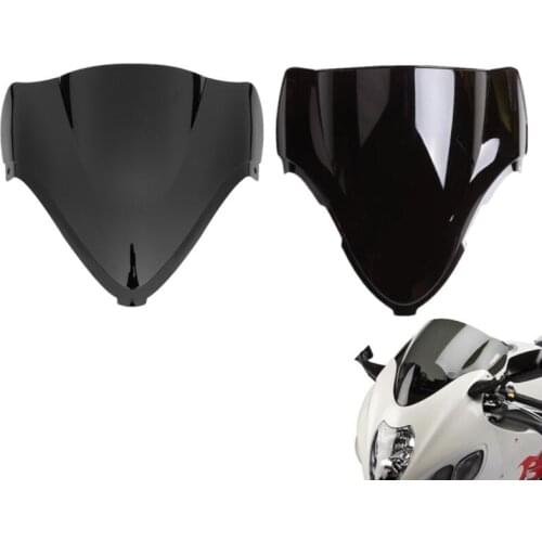 Motorcycle Dual Bubble Windshield Windscreen For Suzuki Hayabusa GSX1300R 1999-2007 08-17