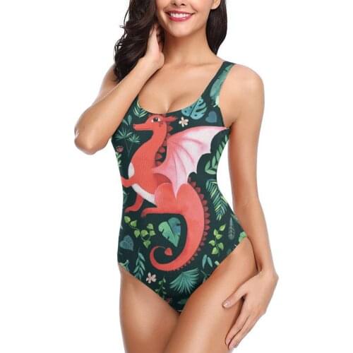 Women 2021 Exotic Bikinis Tropical Dragon Women Swimsuit One Piece Swimwear R336 Women bathing suit SwimSuit