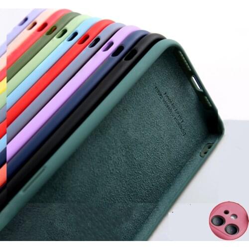 Liquid Silicone Case For iPhone 12 11 Pro Max Mini 7 8 6 6S Plus XR X XS MAX SE Cover for huawei P30 P40 MATE40 MATE30 NOVA7 Pro