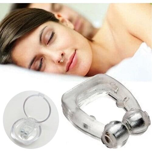 1PC Magnetic Anti Snoring Nasal Dilator Stop Snore nose clip device Easy Breathe Improve Sleeping For Men/Women Tray Sleeping