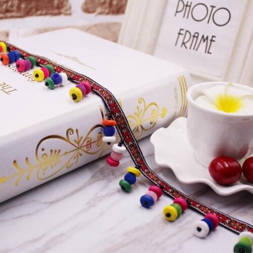 1Yards/Lot Ethnic silk tassel fringe trim Embroidery Lace Trim Tassels for Jewelry Diy Tassels Sewing Fabric tassle Lace Ribbon