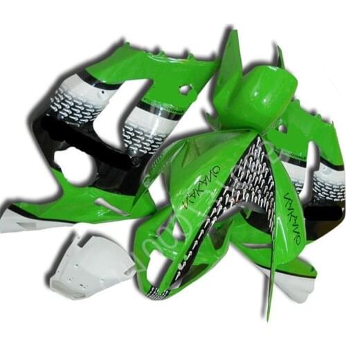 ABS Injection Fairing Fit for Ninja ZX6R 636 03-04 ZX-6R 2003-2004 6R 03 04 ZX 6R 2003 2004 green black white Fairing