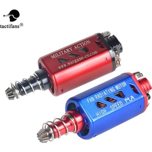 Fan Radiating Motor CNC Long Plug-in Axis High Speed D Pinion Gear Ver 2 Gearbox M4 Airsoft Tactical AEG Hunting Gun Accessories