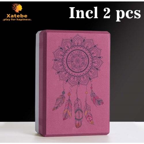 High Density Eva Yoga Yoga Yoga block yoga accessories 2 sets of Yoga Block Foam Black Stretch Gym pilates exercise is essential