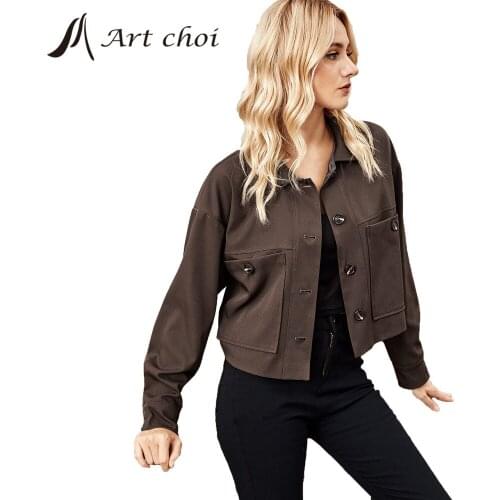 Женские короткие куртки Art choi China At AliExpress