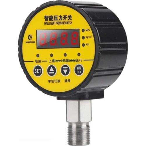 Digital Intelligent Electric Contact Pressure Gauge Hydraulic Water Pump Vacuum 220V Pressure Control Switch Fire Protection