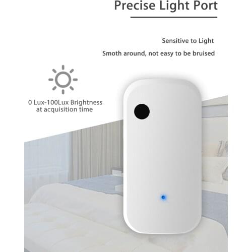 2pcs Tuya WiFi Light Sensor Smart Life App Illumination Sensor Control Alexa Google Assiatant for Smart Home Automation