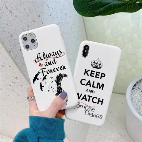 Vampire Diaries Stefan Damon Salvatore Phone Case For iPhone 12 11 Pro XS MAX 7 XR X 8 6 Plus Soft Cover Fundas