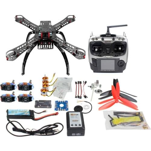 F14891-C RC Fiberglass Frame Multicopter Full Kit DIY GPS Drone FPV Radiolink AT9s Transmitter APM2.8 1400KV Motor 30A ESC
