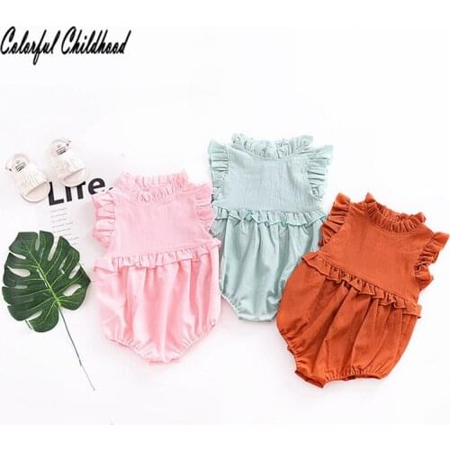 Baby girl cotton Rompers Newborn lucky child Romper Baby Girls Clothes Infant toddler kids Birthday party Clothing 6m-24m