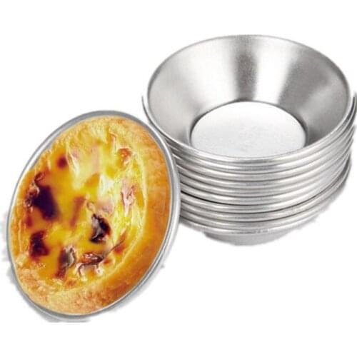DIY Baking Tool 7cm Pasteis De Nata Oven Bake Round Egg Tarts Mould Custard Tin Cake Cupcake Tool LX4778
