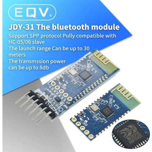 JDY-30 = JDY-31 SPP-C Bluetooth serial pass-through module wireless serial communication from machine Replace HC-05 HC-06