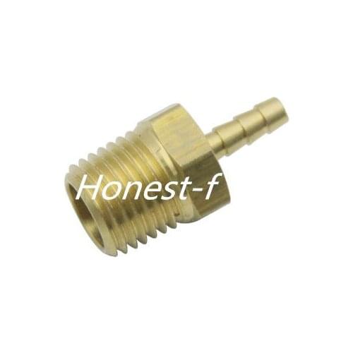 Brass BSPBarbed Fitting Coupler / Connector 1/4" Male BSPP x 1/8"(3mm)Hose Barb Fuel Gas