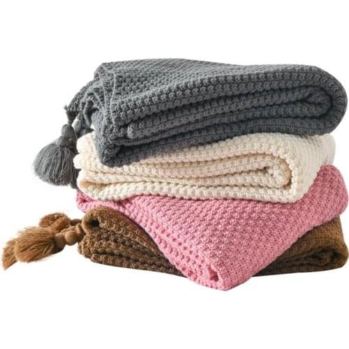 Nordic Knitted Throw Thread Blanket on the Bed Sofa Plaid Travel TV Nap Blankets Soft Towel Bed Plaid Tapestry Ins Shawl