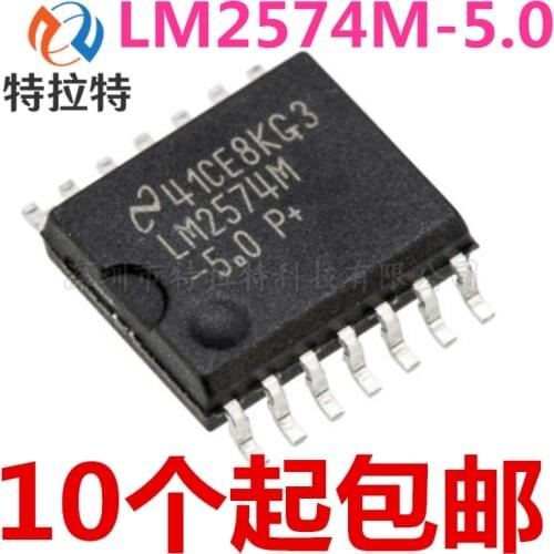 10pcs/lot LM2574M-5.0 LM2574MX-5.0 Sop-14 5V Switching Regulator Chip Brand New & Original